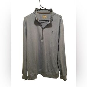 Straight Down Men's Light Blue Quarter-Zip. Size large. Good‎ condition